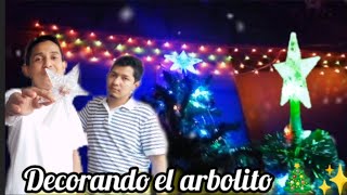 Decorando el arbolito 🎄 para navidad suscríbete 🔔 Ezequielvigil21 eljonathan503 [upl. by Htezil]