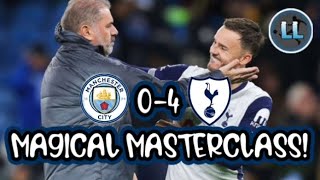 Tottenhams Masterclass Maddisons Magic and Man Citys Collapse Man City 04 Tottenham Debrief [upl. by Ydak]