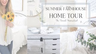 SUMMER FARMHOUSE TOUR  Simple Farmhouse Decorating Ideas [upl. by O'Mahony205]