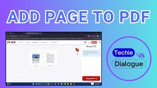 How to Add Page to PDF [upl. by Lonier723]