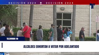 Alcaldes exhortan a votar por adelantado [upl. by Gough]