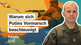 Russische Vorstöße massive Luftangriffe neue OreschnikDrohung  Oberst Reisner bei ZDFheute live [upl. by Beatrice]