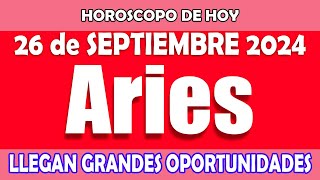 ARIES 🟢TENDRÁS UN GRAN FIN DE MES 🟢💲💲HOROSCOPO DE HOY 26 DE SEPTIEMBRE 2024 💖 HOROSCOPO ARIES 💖 [upl. by Clauddetta]