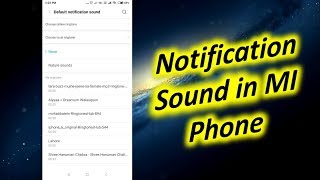 Change or Turn off Notification Sound in Xiaomi Phone [upl. by Asiak]