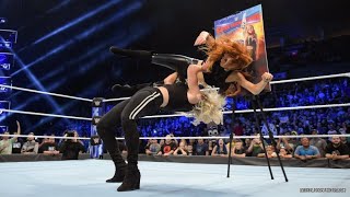 SmackDown Live 10218  Becky Lynch and Charlotte Flair Brawl [upl. by Pfeffer]