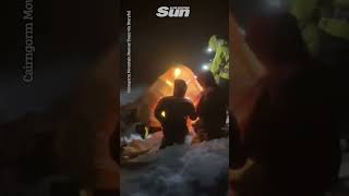 Lost hiker found in horrendous weather conditions by Cairngorm Mountain Rescue Team [upl. by Tali]