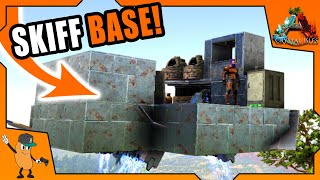 MAKING A TEK SKIFF PORTABLE BASE  ARK Crystal Isles DLC  EP24 [upl. by Elo]