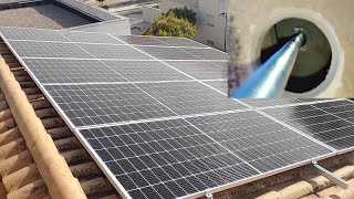 Instalación de paneles solares sobre tejado con estructuras coplanar [upl. by Anail]