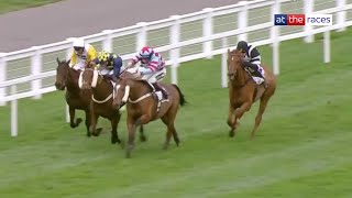 Fantastic finish Henrys Friend wins the Grade 2 Reynoldstown at Ascot [upl. by Anoyk]