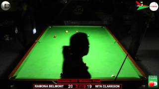 Oceania Snooker 2012 Womens Final Ramona Belmont v Nita Clarkson [upl. by Kirshbaum]