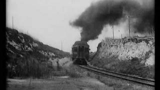 TRAINS GONE WILD  STEAM LOCOMOTIVE CHASE  HAZARDS OF HELEN 1915 BampW SILENT [upl. by Francisco]