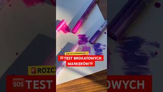 🆘TESTUJĘ BROKATOWE MAZAKI ivoadventures markers mazaki test action art satisfying marker [upl. by Assyram610]