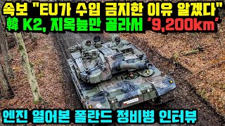 K2 지옥늪만 골라서 달린 9200km 엔진 열어본 폴란드 정비병 화제 유럽이 한국 보이콧한 진짜 이유 [upl. by Oirad991]