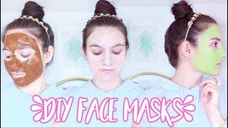 4 DIY FACE MASKS For ACNE OILY SKIN DRY SKIN [upl. by Dardani]