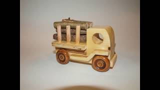 make a Wooden Log Truck [upl. by Notelrac135]