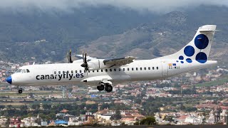 Canaryfly ATR 72500 Landing at Tenerife North 4K [upl. by Annagroeg]