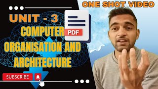 coa unit 3  computer organisation and architecture dsalgo hardwiredrisccisc instruction [upl. by Sine]