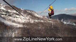 NY Zipline Adventures  Longest amp Highest  at Hunter Mountain [upl. by Etneciv]