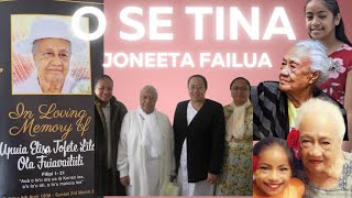 Joneeta Failua O se tina  live cover [upl. by Limber]