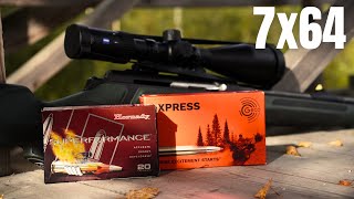 7x64 Hornady Super Performance VS Geco Express AMMO TEST [upl. by Abigael]