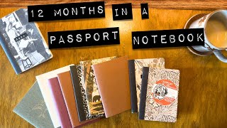 1 Year in a Passport Travelers Notebook Covers Inserts and Thoughts after 12 Months [upl. by Aztin]