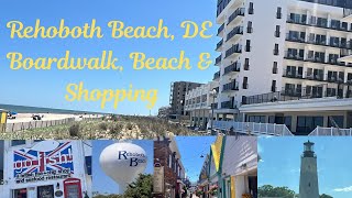 Rehoboth Beach DE Boardwalk Beach “Go Fish” amp Shopping  Beautiful Day in Delaware [upl. by Dail]