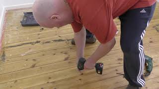 Fixing squeaky floorboards [upl. by Irak]