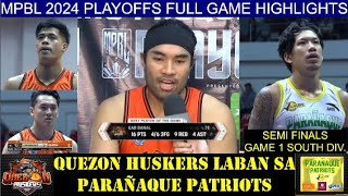 2024 MPBL 𝗦𝗢𝗨𝗧𝗛 𝗗𝗜𝗩 𝗦𝗙 𝗚𝟭 Parañaque 🟡 vs Quezon 🐂 Full Game Highlights  October 28 2024 [upl. by Nananne]