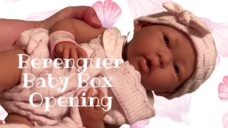 Unboxing Berenguer Boutique 15quot Baby Girl Doll With Blue Eyes and Deluxe Pink Accessories [upl. by Ronen]