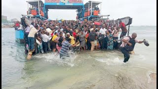 Crossing the infamous Likoni Ferry [upl. by Upton892]