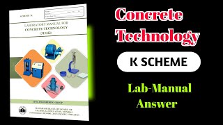 Concrete Technology Lab Manual Answer quotKschemequot [upl. by Jamil376]