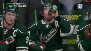 Zach Parise First Minnesota Wild Goal 1202013 [upl. by Pernas25]