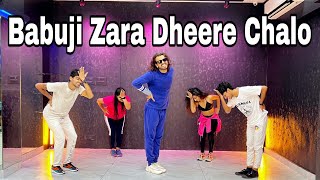 Babuji Zara Dheere Chalo  Fitness Dance  Bollywood Zumba  Akshay Jain Choreography ajdancefit [upl. by Netti367]