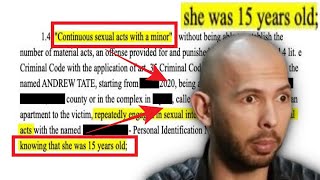 ANDREW TATE EXPOSED 15 YEAR OLD GIRL [upl. by Etnuad133]