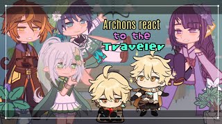 The Archons react to the Traveler  XiaoTher  Genshin Impact  Gacha Club  WeebWobble💙💘 [upl. by Lavoie]