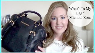 Whats In My Bag Michael Kors Large Bedford Satchel [upl. by Petunia]