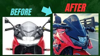 How I modified My GIXXER SF ll Visor Modification ll Handle Bar modification and everything [upl. by Nraa]