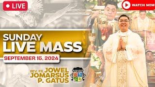 SUNDAY FILIPINO LIVE MASS TODAY ONLINE II SEPTEMBER 15 2024 II FR JOWEL JOMARSUS GATUS [upl. by Emrich676]