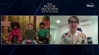 Percy Jackson and the Olympians Cast Interview [upl. by Riamu248]