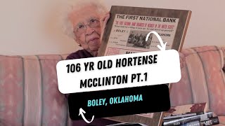 Centenarian 106 yr old Ms Hortense McClinton discusses Boley Oklahoma [upl. by Hnid803]