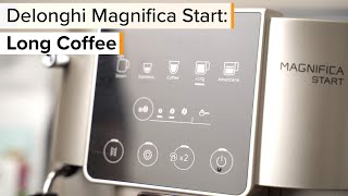 Delonghi Magnifica Start Long Black Coffee uncut recipe [upl. by Conn]