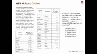 GMAT Integrated Reasoning  MultiSource Reasoning Problems [upl. by Ynafit]