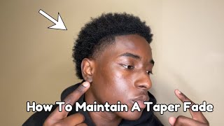 How To Maintain A Taper Fade Haircut [upl. by Ellie683]