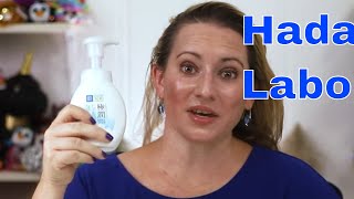 Hada Labo Skincare Gokujyun Hyaluronic Acid Face Foam Cleanser Review amp How to Use [upl. by Bren]