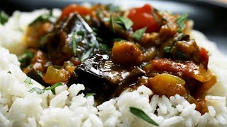 Super Simple Roasted Eggplant Curry [upl. by Cherri]