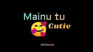 Fruity Lagdi Hai whatsapp status  MrFaisu  Jannat Zubair  Black screen status  lyrics [upl. by Reyaht]