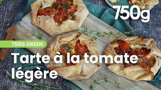 Recette de la tarte à la tomate allégée  750g [upl. by Ellemac758]