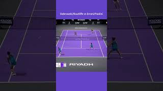 WTA Finals 2024 Doubles R1 DabrowskiRoutliffe vs ErraniPaolini 4 wta highlights tennis [upl. by Mirth]