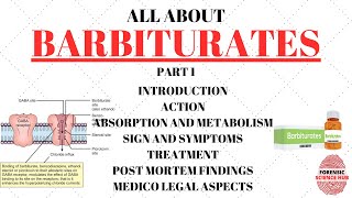 Barbiturates  Introduction  Action of barbiturates  Absorption and metabolism  Sign and symptoms [upl. by Letniuq888]