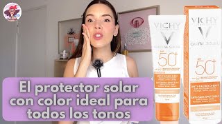 Vichy Capital Soleil Protector Solar antimanchas SPF50  El Mejor Protector solar con color [upl. by Schilt877]